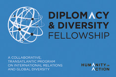 Programmlogo „Diplomacy and Diversity Fellowships“ der Organisation „Humanity in Action“