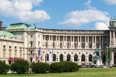 Frontalansicht der Hofburg in Wien